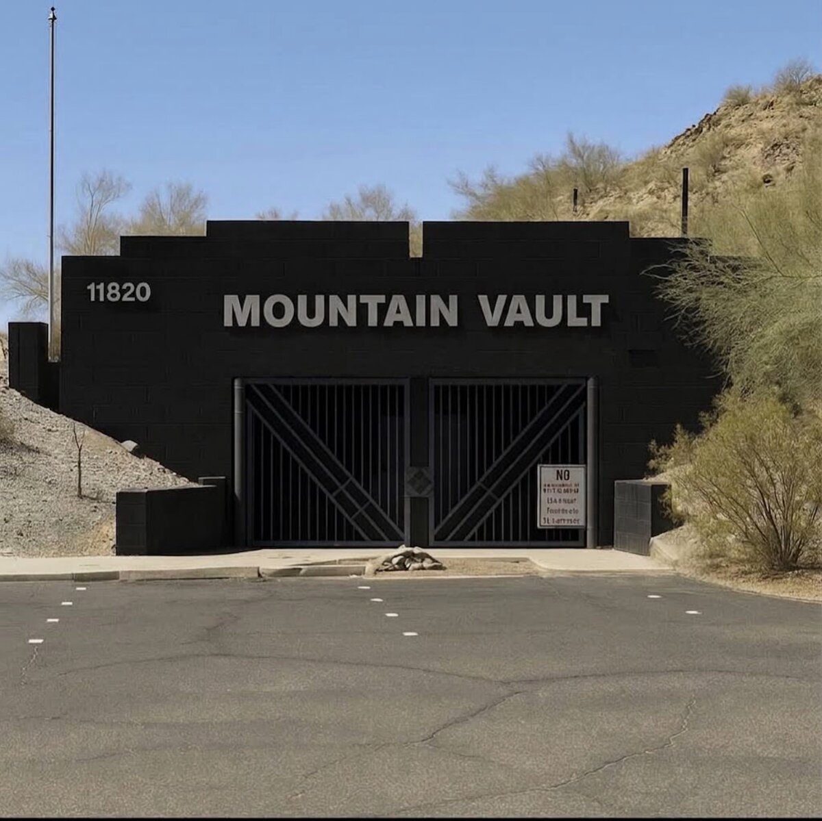 Mountain Vault facility exterior — 11820 N. Cave Creek Road, Phoenix, Arizona